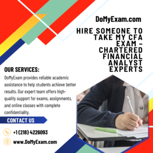 Hire Someone to Take My CFA Exam – Chartered Financial Analyst Experts