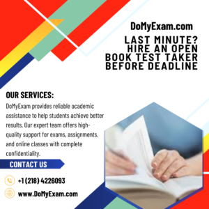 Last Minute? Hire an Open Book Test Taker Before Deadline