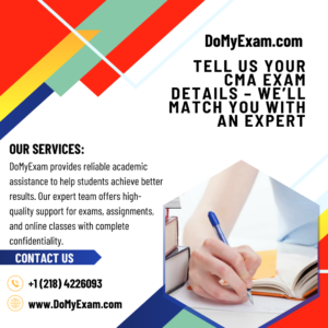 Tell Us Your CMA Exam Details – We'll Match You With an Expert